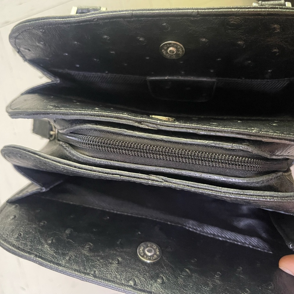 Prada Vintage Black Textured Leather Satchel - Picture 4 of 8